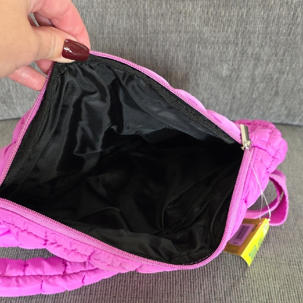 Pink Quilted Sling Bag By Pickle O' Joe, NWT - Picture 6 of 10